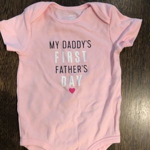 Carter’s “father’s day” pink bodysuit